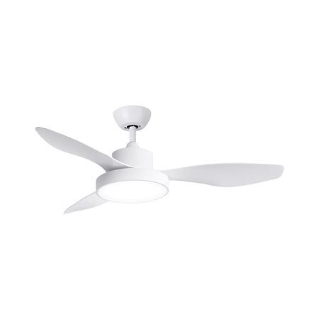Ventilador de teto inteligente SPC Conforto DC LITE 2 com luz - Motor 42W DC - 6 velocidades, 4 modos de uso - Luz LED com 3 ton