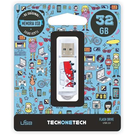 Unidade Flash USB TechOneTech Camper Van 2.0 32 GB (Pendrive)