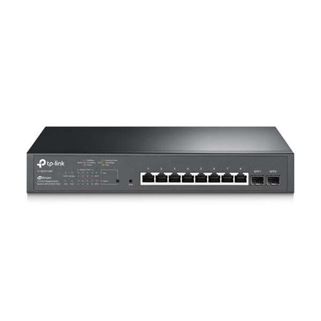 Switch TP-Link Omada Smart Gigabit JetStream - 8 portas PoE+ - 2 slots SFP - Montagem em rack