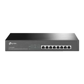 Switch de mesa TP-Link - 8 portas Gigabit com PoE+ - montagem em rack