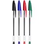 Esferográfica 4 Cores 1mm Ball Point BIC Cristal 4un