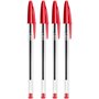 Esferográfica BIC Cristal Ball Point Vermelho 1mm 4un