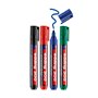 Marcador Médio Edding 300 1,5-3mm 4 Cores 4un