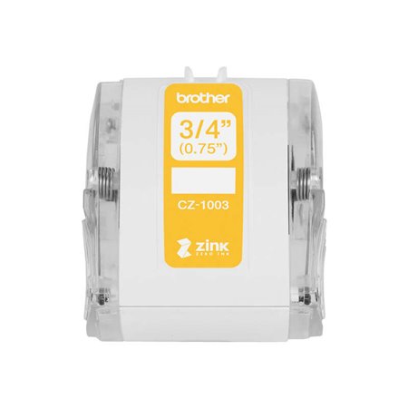 Rolo de etiquetas Brother CZ1003 Original de tamanho personalizado - 19 mm x 5 m - Zero Ink