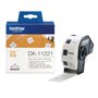 Brother DK11221 - Etiquetas pré-cortadas quadradas originais - 23x23 mm - 1000 unidades - Texto preto sobre fundo branco