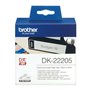 Brother DK22205 - Etiquetas originais de tamanho personalizado - Largura 62 mm x 30,48 metros - Texto preto sobre fundo branco