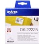 Brother DK22225 - Etiquetas originais de tamanho personalizado - Largura 38 mm x 30,48 metros - Texto preto sobre fundo branco