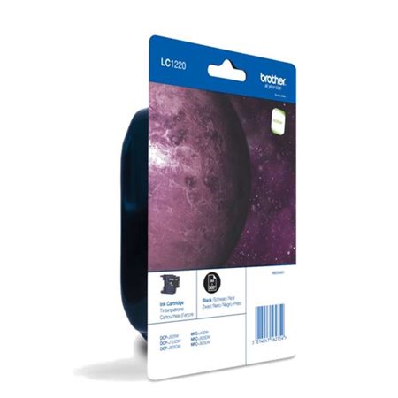 Tinteiro original Brother LC1220 Preto - LC1220BKBP