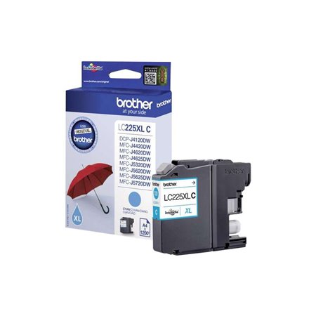 Tinteiro original Brother LC225XL ciano - LC225XLCBP