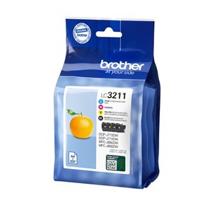 Brother LC3211 Pack de 4 Tinteiros originais - LC3211VAL