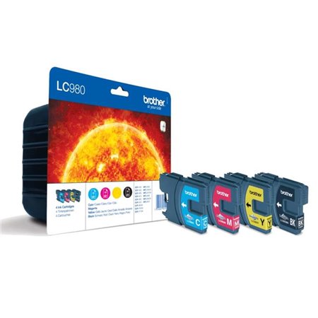 Brother LC980 4-Pack Tinteiros originais - LC980VALBP