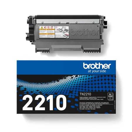 Toner original preto Brother TN2210