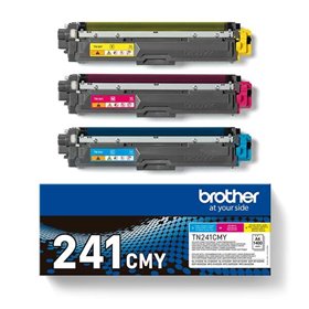 Brother TN241 Pack de 3 Toners originais - Ciano, Magenta, Amarelo - TN241CMY