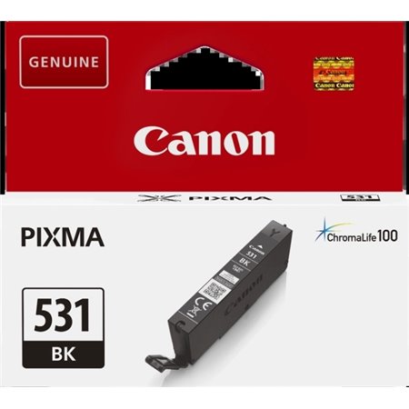 Tinteiro original Canon CLI531 Preto - 6118C001/CLI531BK
