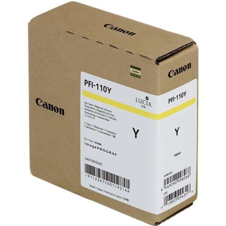 Tinteiro original Canon PFI110 amarelo - 2367C001