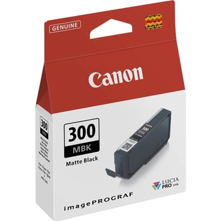 Tinteiro original Canon PFI300 preto fosco - 4192C001/PFI300MBK