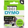 Etiquetas original Dymo D1 40913 para etiquetadora - Texto preto em fundo branco - 9 mm de largura x 7 metros - S0720680