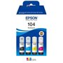 Pack de 4 frascos de tinta originais Epson 104 - C13T00P640