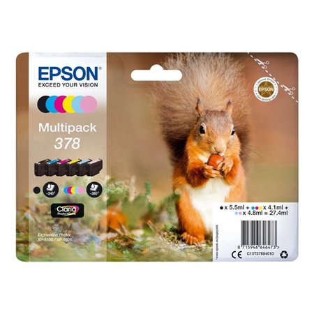 Epson 378 Tinteiro original Pack de 6 - C13T37884010