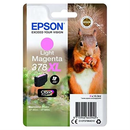 Tinteiro original Epson 378XL Magenta Light - C13T37964010