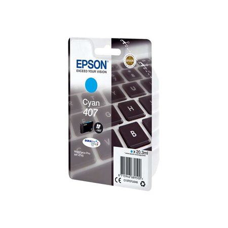 Tinteiro original Epson 407 Cyan - C13T07U240