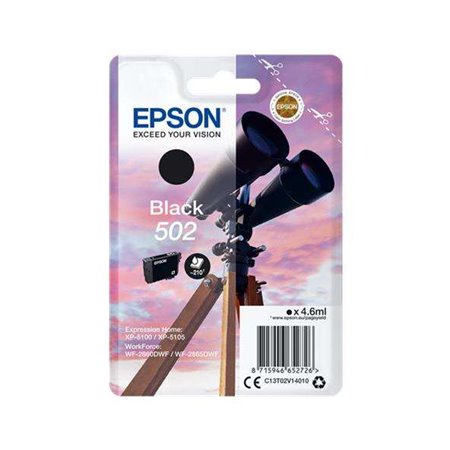 Tinteiro original Epson 502 Preto - C13T02V14010