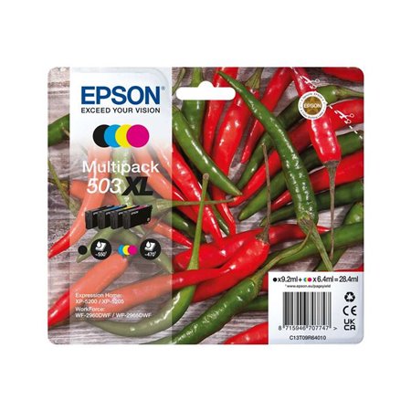 Epson 503XL Pack de 4 Tinteiros originais - C13T09R64010