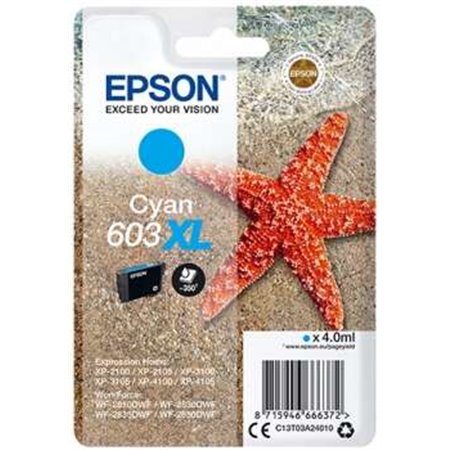 Tinteiro original Epson 603XL ciano - C13T03A24010