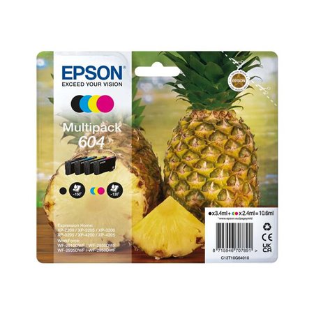 Epson 604 Pack de 4 Tinteiros originais - C13T10G64010
