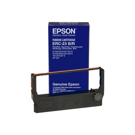 Fita matricial original Epson ERC23 preta/vermelha - C43S015362