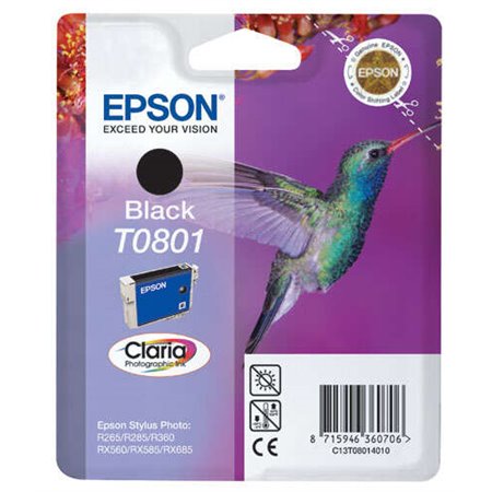 Tinteiro original Epson T0801 Preto - C13T08014011