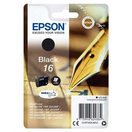 Tinteiro original Epson T1621 Preto - C13T16214012