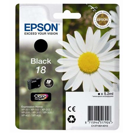 Tinteiro original preto Epson T1801 (18) - C13T18014012