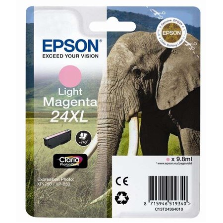 Tinteiro original Epson T2436 (24XL) Magenta Light - C13T24364012
