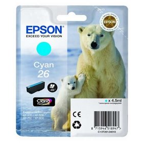 Tinteiro original Epson T2612 (26) Ciano - C13T26124012