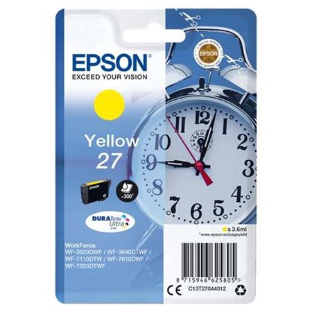 Tinteiro original Epson T2704 (27) Amarelo - C13T27044012