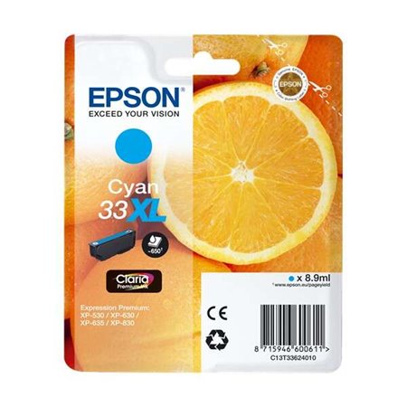 Tinteiro original Epson T3362 (33XL) ciano - C13T33624012