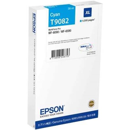 Tinteiro original Epson T9082 Ciano - C13T908240