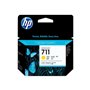 Tinteiros originais HP 711 amarelos, Pack de 3 - CZ136A