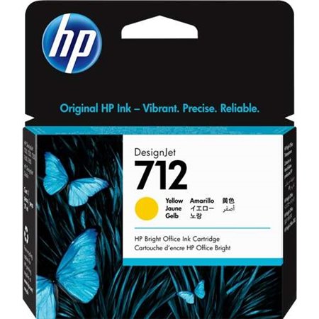 Tinteiro original HP 712 amarelo - 3ED69A