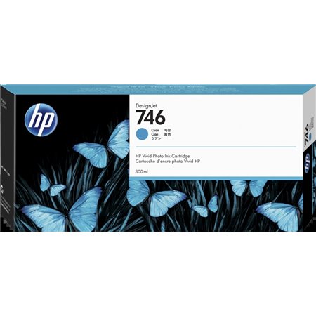 Tinteiro original HP 746 ciano - P2V80A