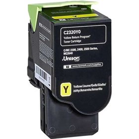 Lexmark C2325/C2425/C2535/MC2325/MC2425/MC2535/MC2640 Toner amarelo original - C2320Y0
