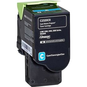 Toner original Lexmark C2325/C2425/C2535/MC2325/MC2425/MC2535/MC2640 ciano - C2320C0