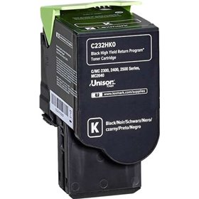 Lexmark C2325/C2425/C2535/MC2325/MC2425/MC2535/MC2640 Toner preto original - C232HK0