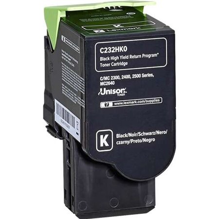 Lexmark C2325/C2425/C2535/MC2325/MC2425/MC2535/MC2640 Toner preto original - C232HK0
