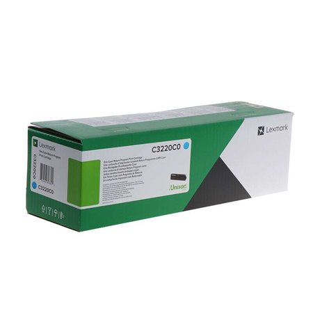 Toner original Lexmark C3324/C3326/MC3224/MC3326/MC3426 ciano - C3220C0/C320020