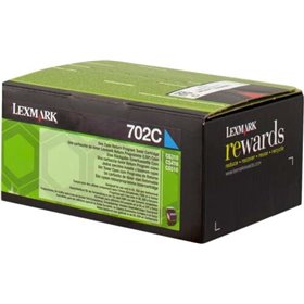 Toner original Lexmark CS310/CS410/CS510 ciano - 70C20C0/70C20CE/702C
