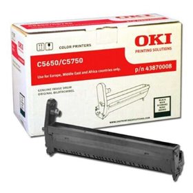 Tambor original preto OKI C5650/C5750 - 43870008 (tambor)