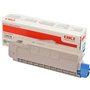Toner original OKI C612 ciano - 46507507