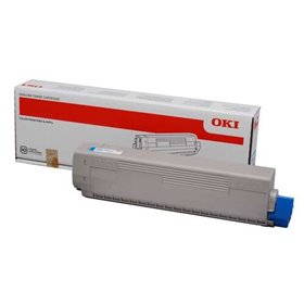Toner original OKI C822 ciano - 44844615